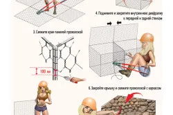 А цветна леха на окото и камъни с ръцете си