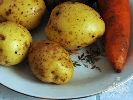 Burgonya marha párolt húst egy dacha (lépésről lépésre recept fotók)