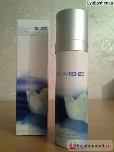 Kenzo дезодорант л Eau пар Кензо изливат фатална - «глътка кристално чиста вода
