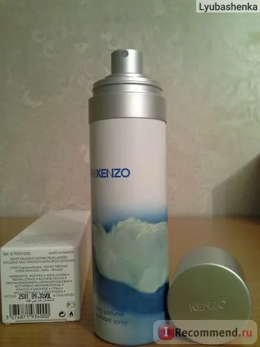 Kenzo dezodor l eau par Kenzo pour femme - «a levegőt a kristálytiszta víz