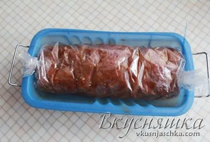 Csirke roll ünnepi recept egy fotó