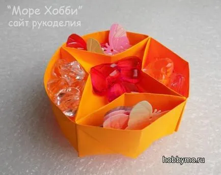 Mesterkurzus hogyan lehet egy doboz (szervező) a papír (origami) - Tengeri hobby