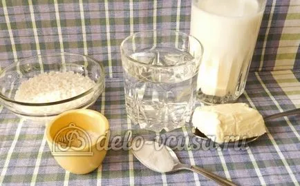 Tej leves rizs recept egy fotó - egy lépésről lépésre főzés tej rizs leves