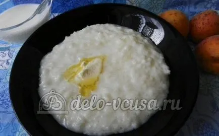 Tej leves rizs recept egy fotó - egy lépésről lépésre főzés tej rizs leves