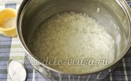 Tej leves rizs recept egy fotó - egy lépésről lépésre főzés tej rizs leves