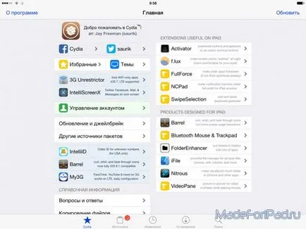 Moresiri pe iPad - rusă pentru ios 8 Siri