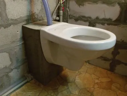 Instalarea de toalete suspendate cu instalare