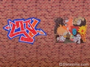 Îndemânare stradă artă și graffiti în viața de student Sims 3