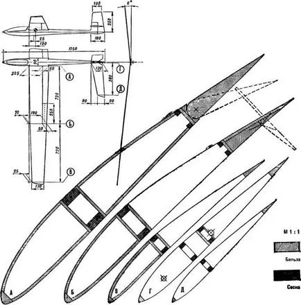 HK-24 - RC planor, Model de constructii