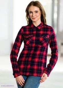 tricou roșu carouri (56 poze) ce sa poarte, rosu cu negru, albastru, alb, lung, flanel