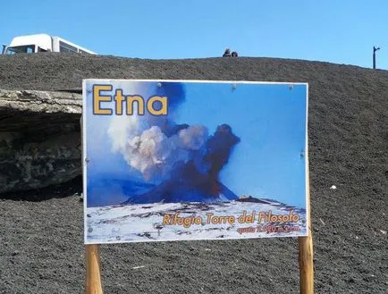 Gyönyörű és veszélyes vulkán Etna Szicíliában