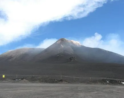 Gyönyörű és veszélyes vulkán Etna Szicíliában
