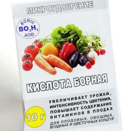 Pulverizarea ovarele tomate acid boric să utilizeze metode