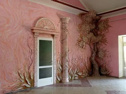 Декорация на стените след мазилка