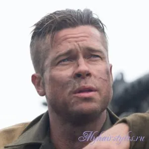 Frizura Brad Pitt a filmben „Fury”