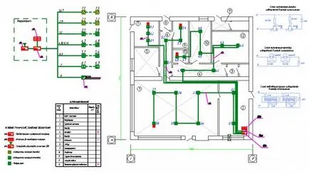 tűzjelző projekt felépítése és minta dwg