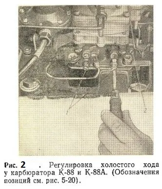 Verificați și reglați carburatorul de automobile ZIL 131