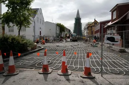 Melegítő beton drót PNSV áramkör elhelyezését és technika