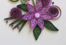 Quilling Rowan mesterkurzus egy ága, fotó Bullfinches, lépésről lépésre, hogy egy videót a téli