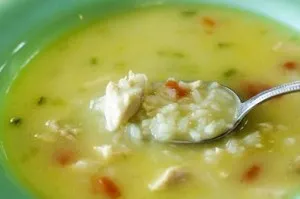Csirke leves rizs kalóriatartalmú receptek fotókkal, ötletek