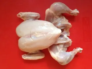 Csirke gombával, pecsenyelével, piték származó Vasilisa