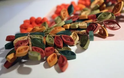 Quilling Rowan mesterkurzus egy ága, fotó Bullfinches, lépésről lépésre, hogy egy videót a téli