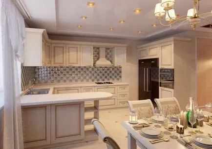 Kitchen egy magánházban - 100 kép divatos elképzelések és modern design