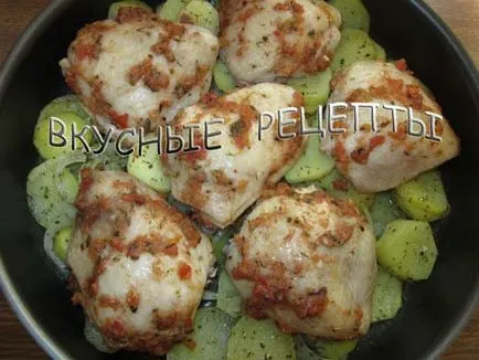 Пиле с картофи бедрото - стъпка по стъпка рецепта с фото, вкусни рецепти