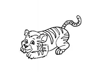 Tiger colorat pentru a descărca și de imprimare