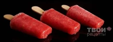 popsicles Rețetă, gheață de fructe - retseptiki dulce - retseptiki - Editura - line