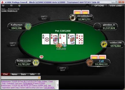 Regisztrálj a PokerStars 100k kiváltság freeroll