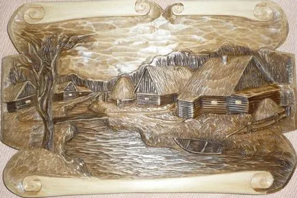 Издълбани панели от дърво Дървен снимка, с неговата ръце декор живопис на стената в банята, Индонезия,