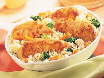 Recept zöldséges rizs és csirke