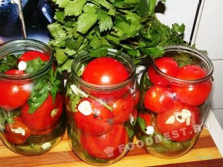 tomate Rețetă murat pentru iarna - Conservare în borcan litru