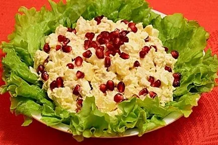 Saláta gránátalma - 7 eredeti recept fotókkal