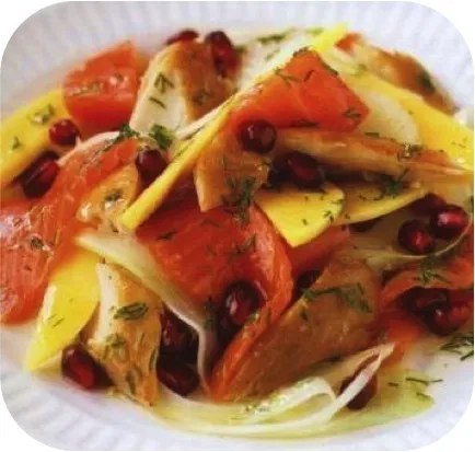 Saláták hal jobb receptek fotókkal
