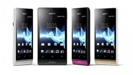 Smartphone Sony Xperia miro vélemény és jellemzők