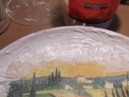 Készítsen eredeti órát egy tányér „Provence a naplementében” - tisztességes iparos - kézzel készített, kézzel készített