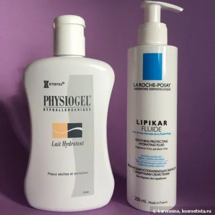 Organismul înseamnă pentru iarnă și un fluid loțiune physiogel La Roche Posay comentarii