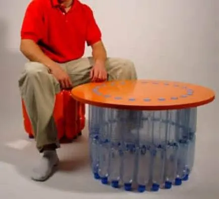 Tabelul de sticle din plastic