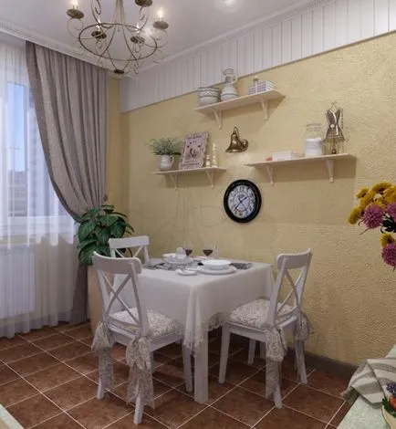 Stilul Provence în fotografii interioare ale apartamentului