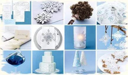Esküvői stílus tél, ötletek, fotók