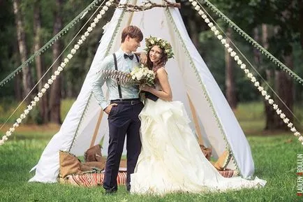 А сватбата в стила на Boho шик дизайн снимка