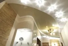 Осветителни тела в тавана на банята LED снимка електрически крушки и точкови как да се промени