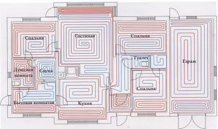 Padlófűtés, hogy az utcán víz alatt csempe, elektromos