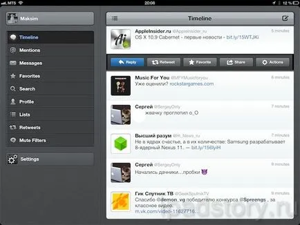 Tweetbot - alternativa la Twitter client standard, totul despre iPad