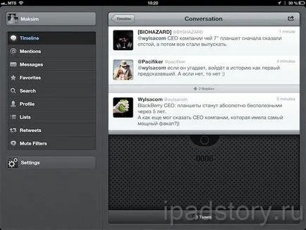 Tweetbot - alternativa la Twitter client standard, totul despre iPad