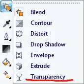 CorelDraw lecții de transparență