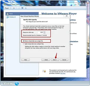 A virtuális gép VMware Player - telepítés és konfigurálás - helyszíni oleglavsayt oleglav