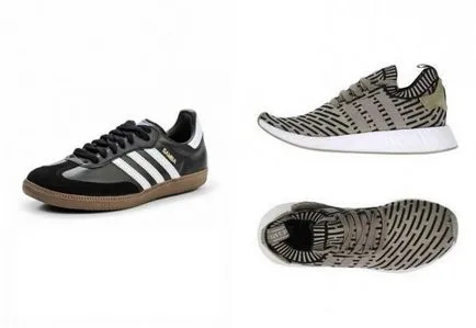 Cele mai bune pantofi de sex masculin și feminin adidas - cu aripi, un superstar și Hamburg, neo Adidas si gazela, alb